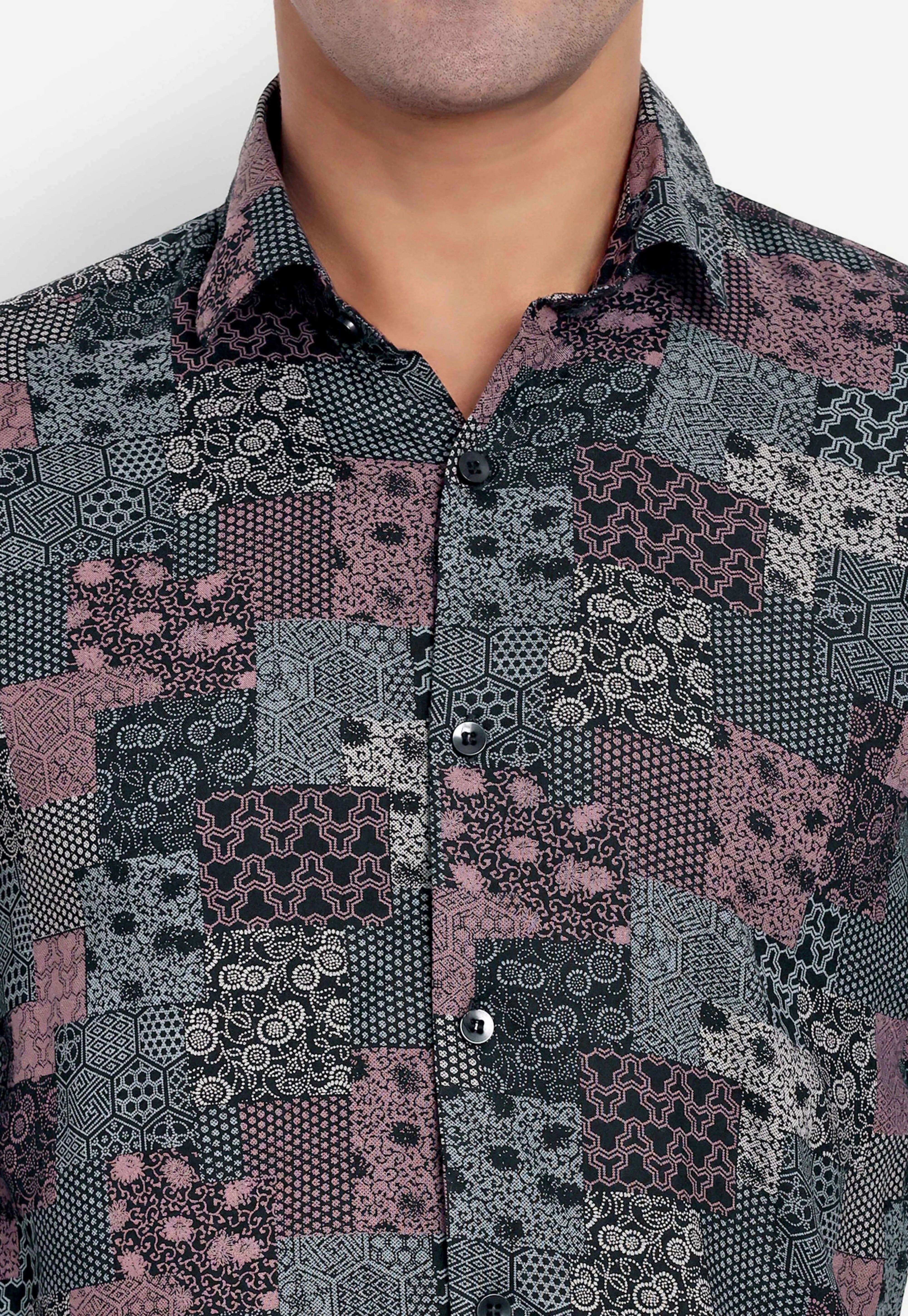 Charcoal Clash Full Sleeve Shirt